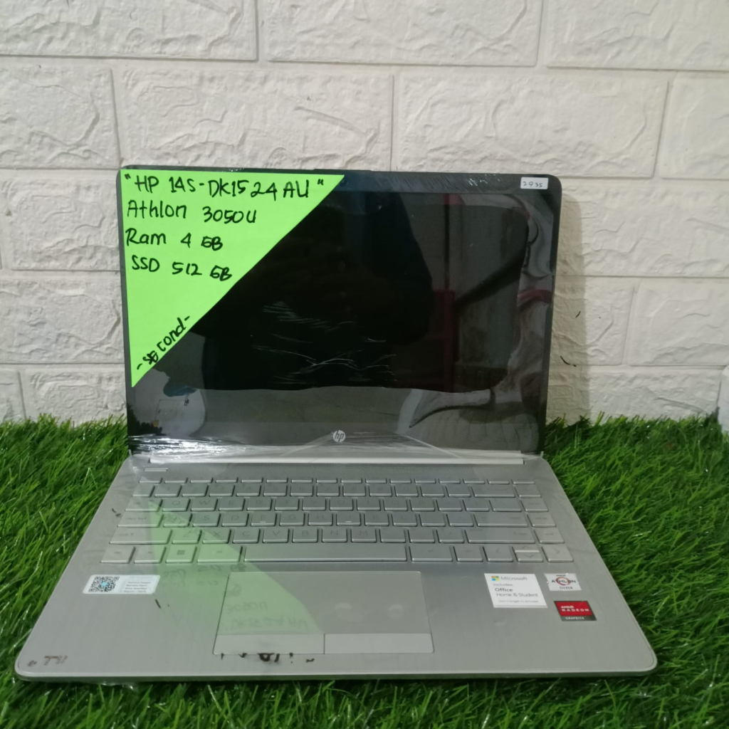 LAPTOP MURAH HP 14S-DK1524AU ATHLON 3050U RAM 4GB SSD 512GB 14" (2935)