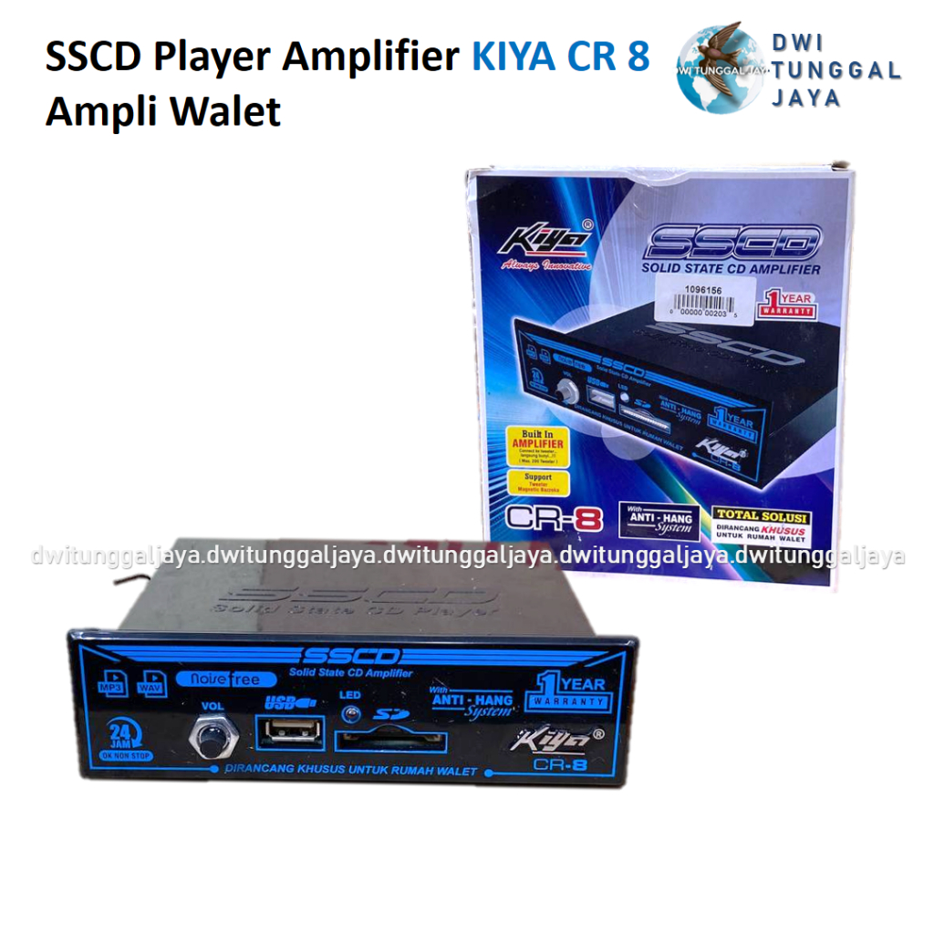 SSCD Player Amplifier KIYA CR 8CR8 Ampli Mesin Rakitan Walet