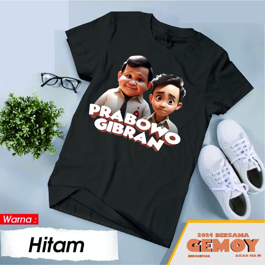 Kaos Prabowo Gemoy Premium/ Kaos Gemoy/ Kaos capres Prabowo/ Kaos Prabowo Gemoy/ Kaos Prabowo Gibran