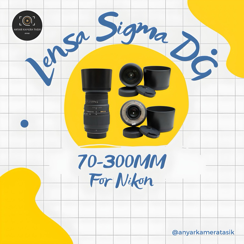 LENSA TELLE SIGMA DG 70-300MM FOR NIKON