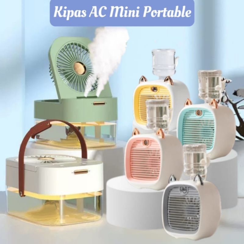 KIPAS PENDINGIN MINI AC PORTABLE AIR COOLER MOBIL DAN RUANGAN AC Portable Air Cooler AC⭐TokoStar⭐