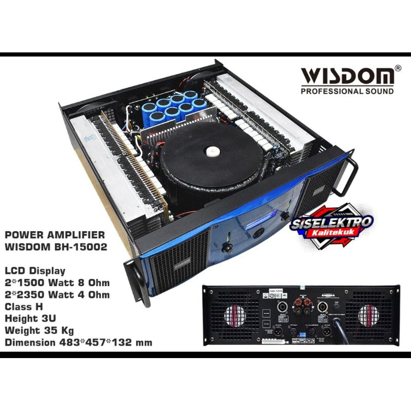 Power amplifier Wisdom BH15002 BH 15002