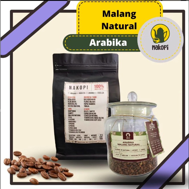 

Nakopi Biji Kopi dan Kopi Bubuk Arabika Malang Natural