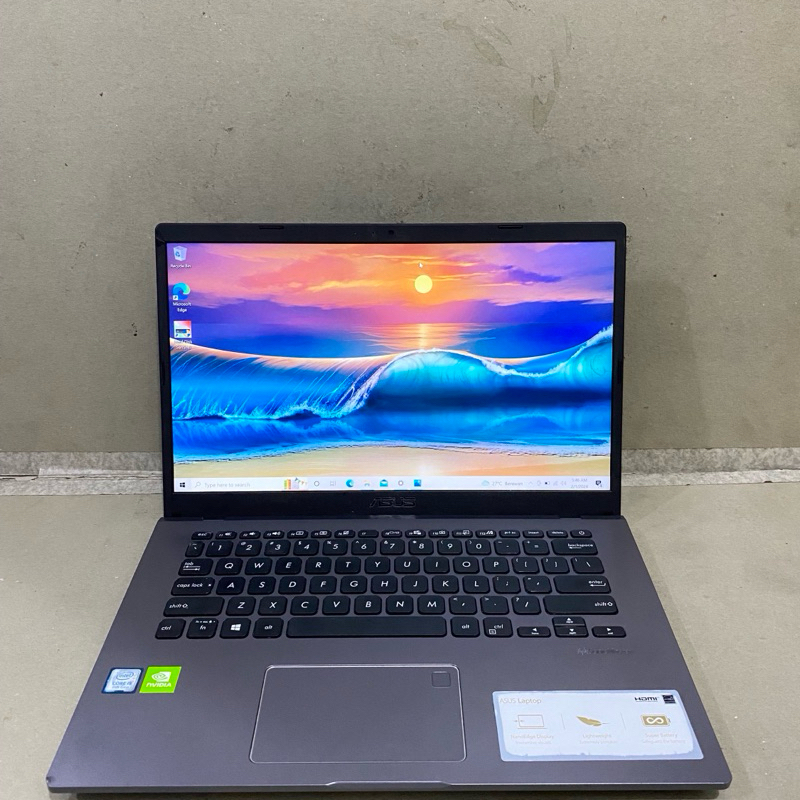 Asus A409FJ Core i5-8265U Ram 8 Gb Ssd 128 Gb HDD 500 Gb Nvidia MX 330 Laptop Editing Murah Nominus