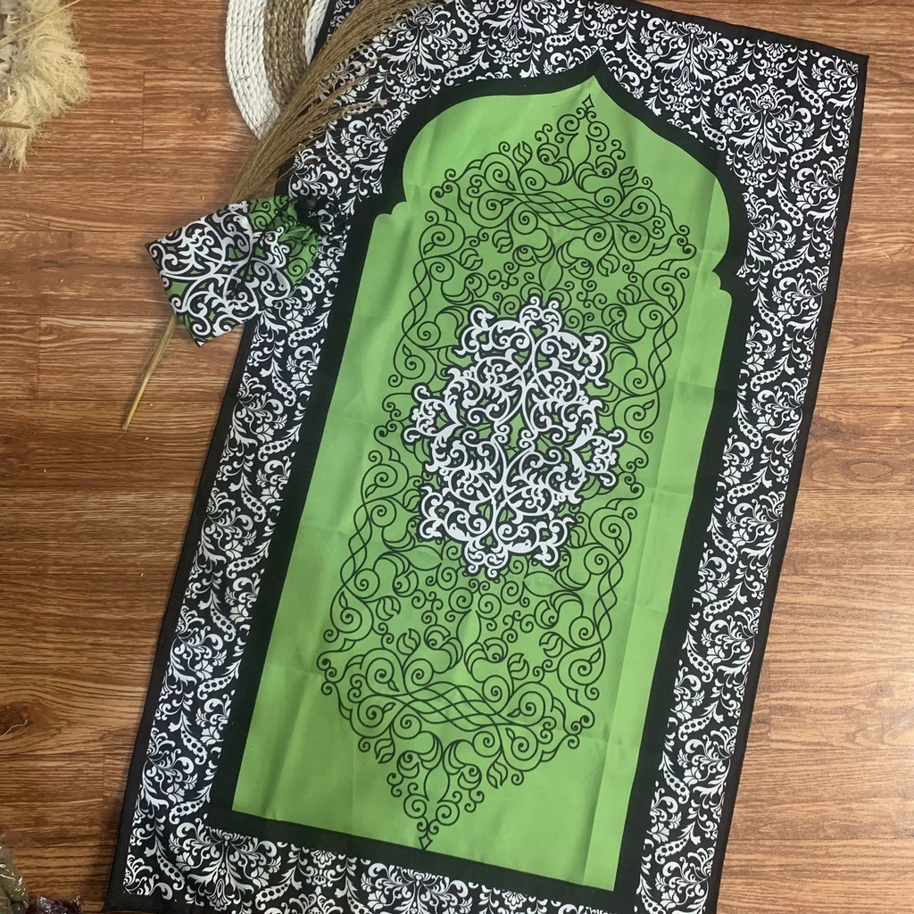 Nata - Sajadah traveler  -Sajadah sholat -  Sajadah perjalanan - Motif Batik masjid  - sovenir - fre