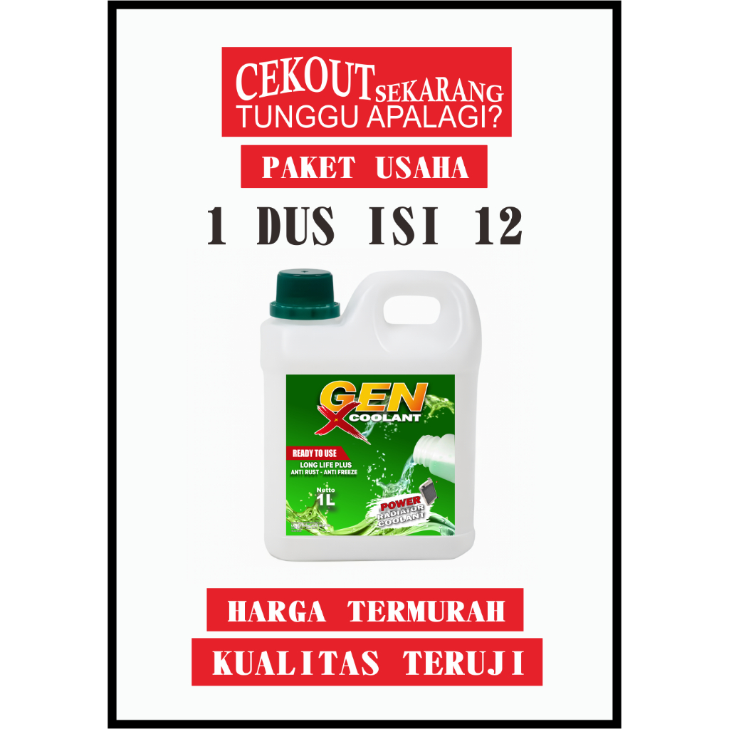 PUT [1DUS ISI 12] AIR RADIATOR/AIR COOLANT MOTOR MOBIL/CAIRAN COOLANT/COOLANT AIR RADIATOR