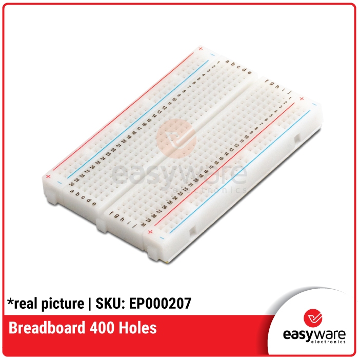 BREADBOARD 400 POINT PROJECT BOARD 400 TITIK BREADBOARD KECIL MINI