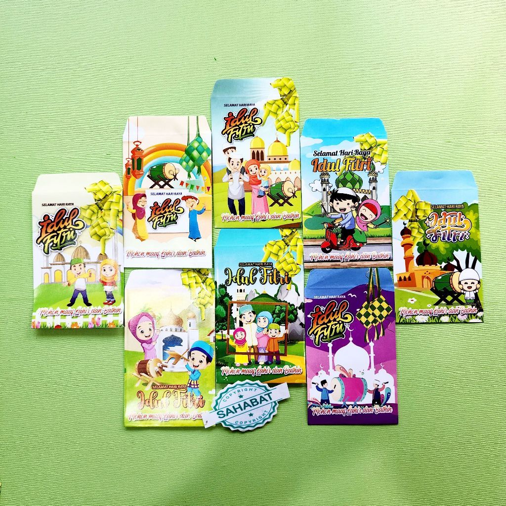 

AMPLOP / ANGPAU LEBARAN KARAKTER SERI L UKURAN MEDIUM ISI 100