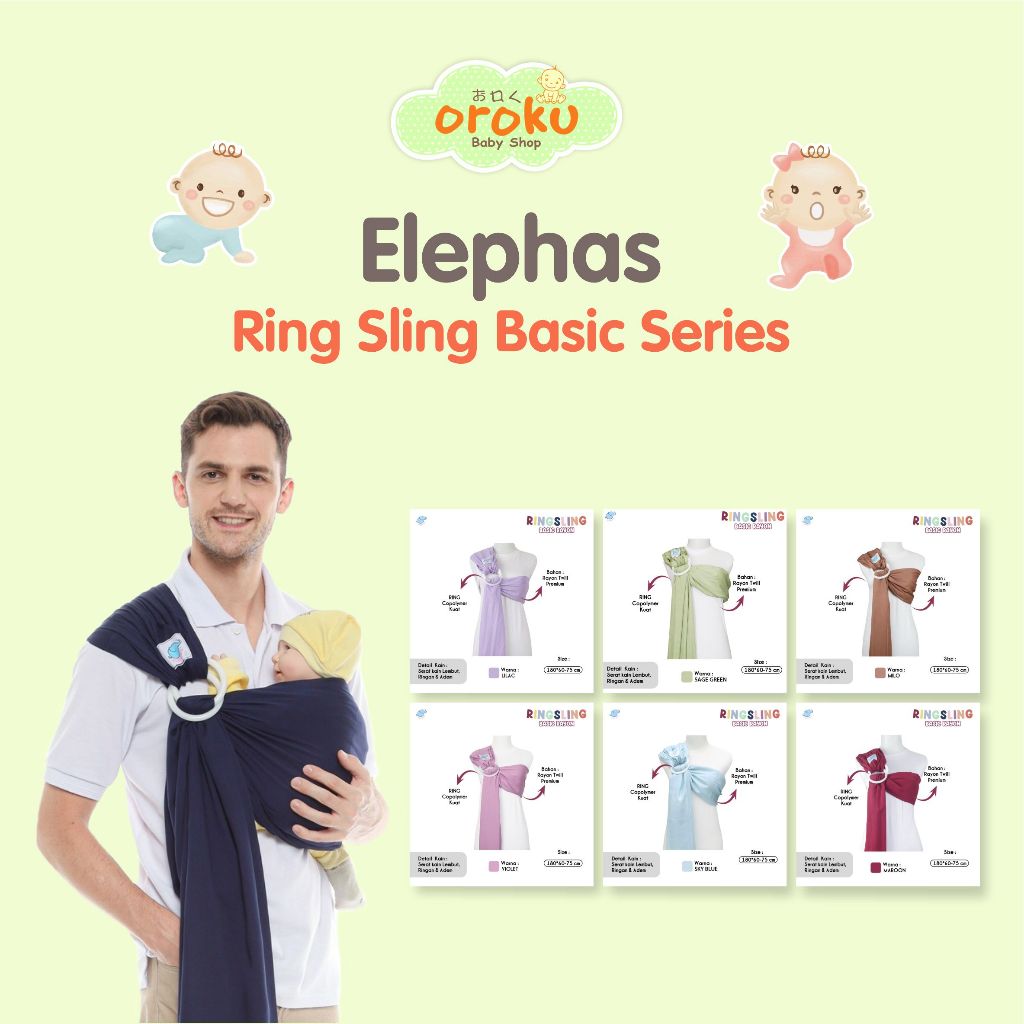 ELEPHAS RING SLING BASIC SERIES / GENDONGAN BAYI
