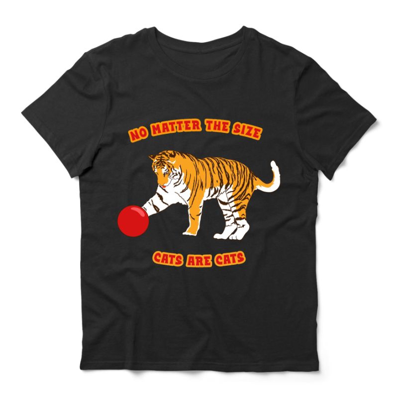 kaos gambar kucing lucu