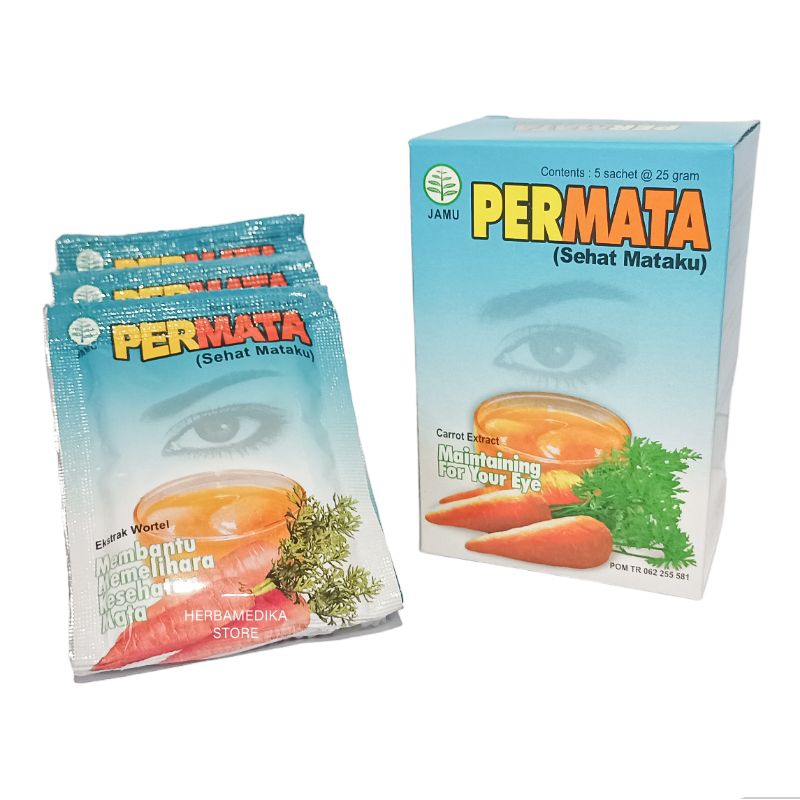 

PERMATA Minuman untuk Kesehatan Mata (isi 5 Sachet) BPOM