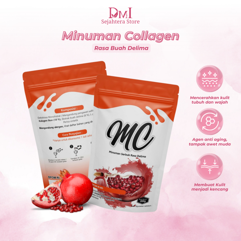 Collagen Drink Pemutih Badan BPOM Minuman Colagent Pemutih Kulit Promo Kolagen Serbuk Pemutih