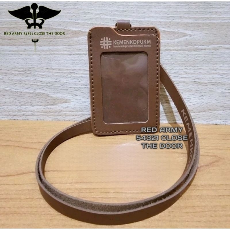 

ID Card Holder Tali Lanyard Name Tag Logo KEMENKOPUKM