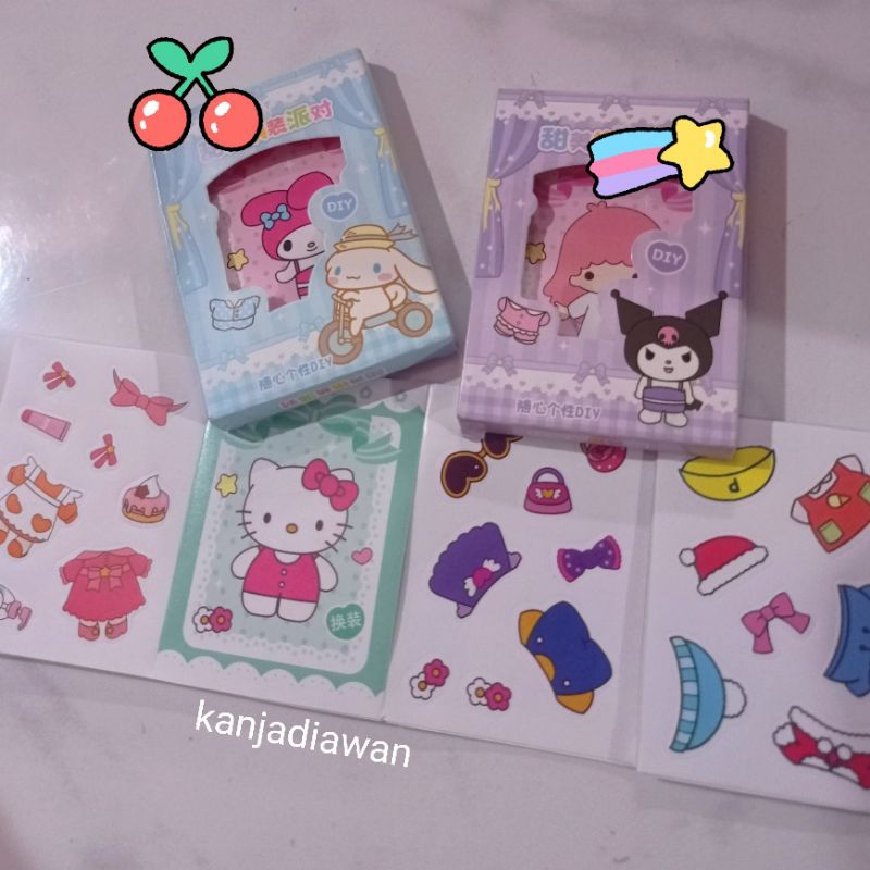 

Stiker Paper Doll Sanrio Stiker set