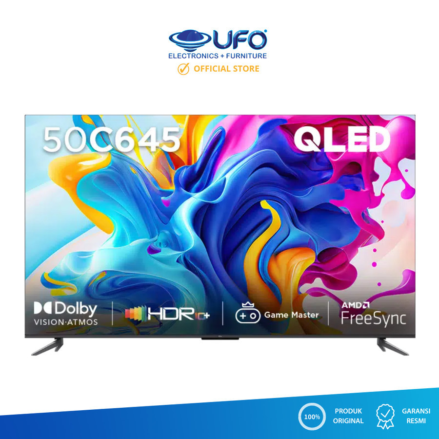 TCL QLED SMART GOOGLE TV 50 INCH 50C645