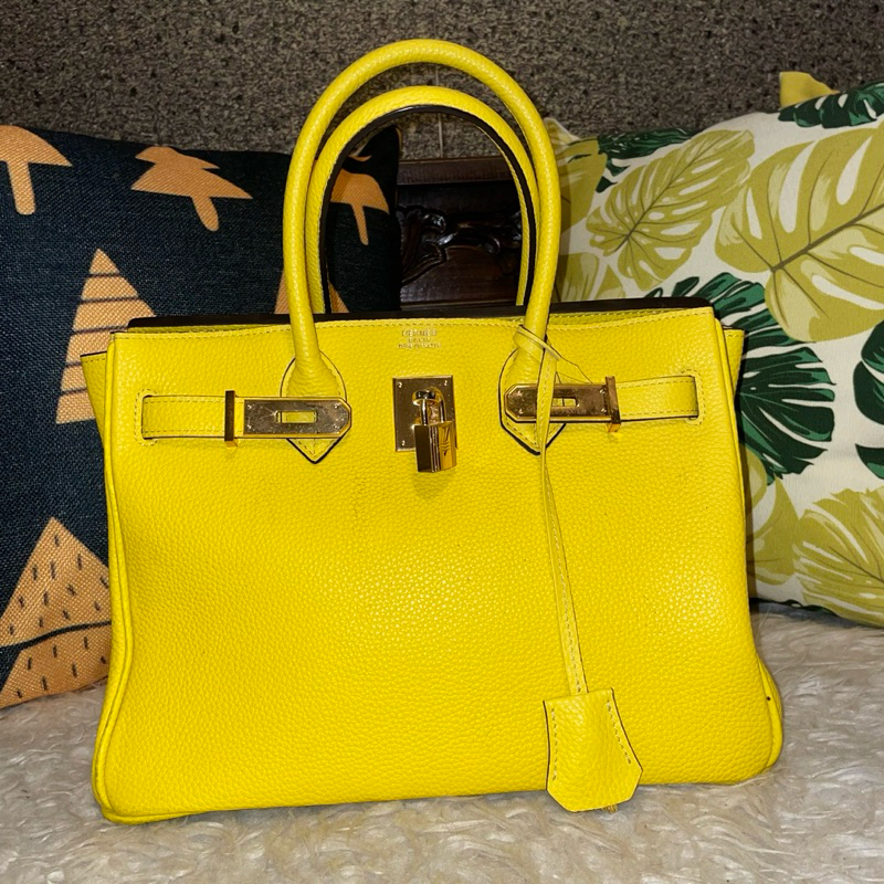 Tas hermes birkin kuning size 30 preloved