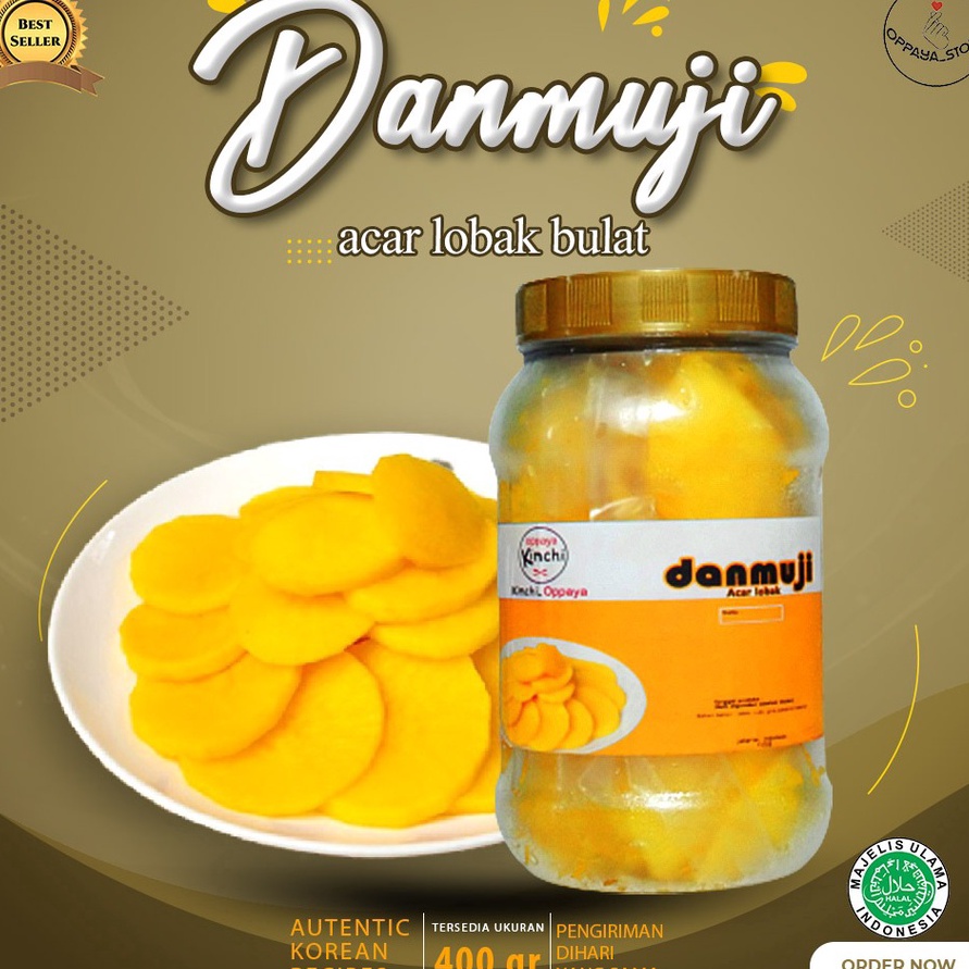 

Terbaru Danmuji Acar Lobak Bulet 4Gr Homemade