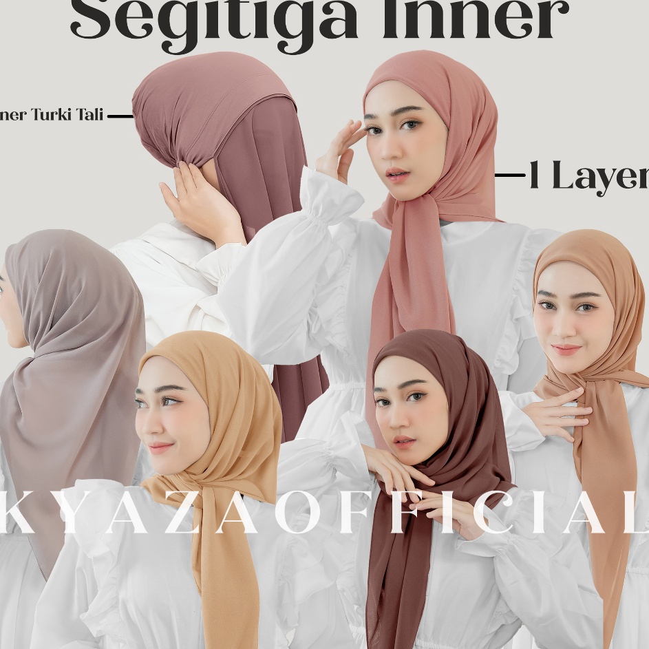 Free Ongkir Hijab Segitiga Instan Inner 1 Layer  Segitiga Instan 1 Layer  Segi3 Inner 1 Layer  Segie