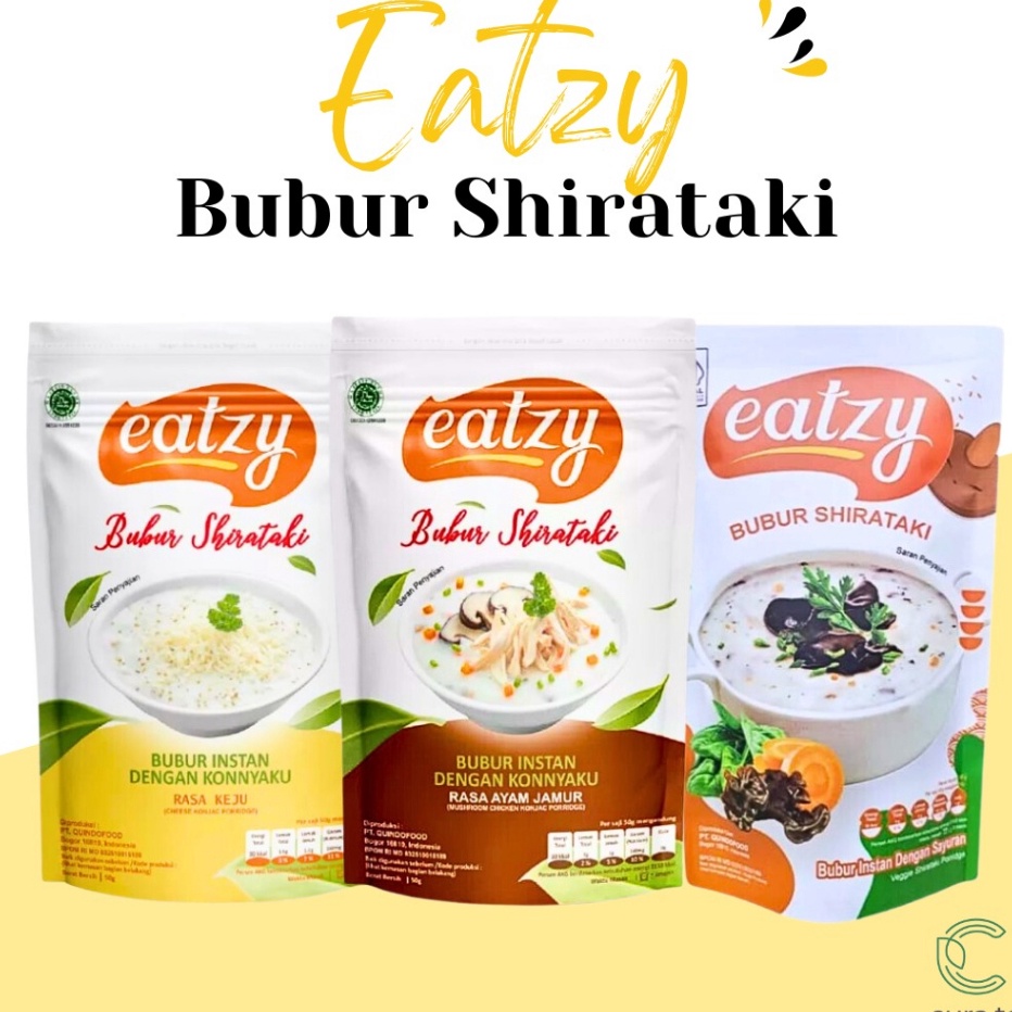 

XG34448 EATZY BUBUR SHIRATAKI RENDAH KALORI AYAM JAMUR KEJU 5GR MAKANAN DIET SEHAT