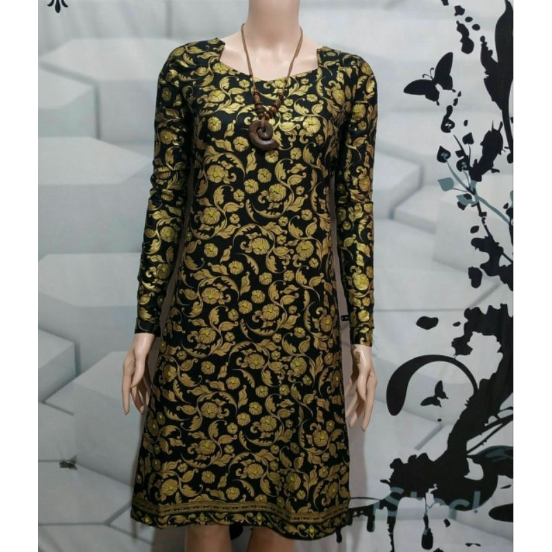 Tunik batik Prada / Tunik batik / Tunik kantoran / Tunik balon / Tunik polos / baju wanita / batik w