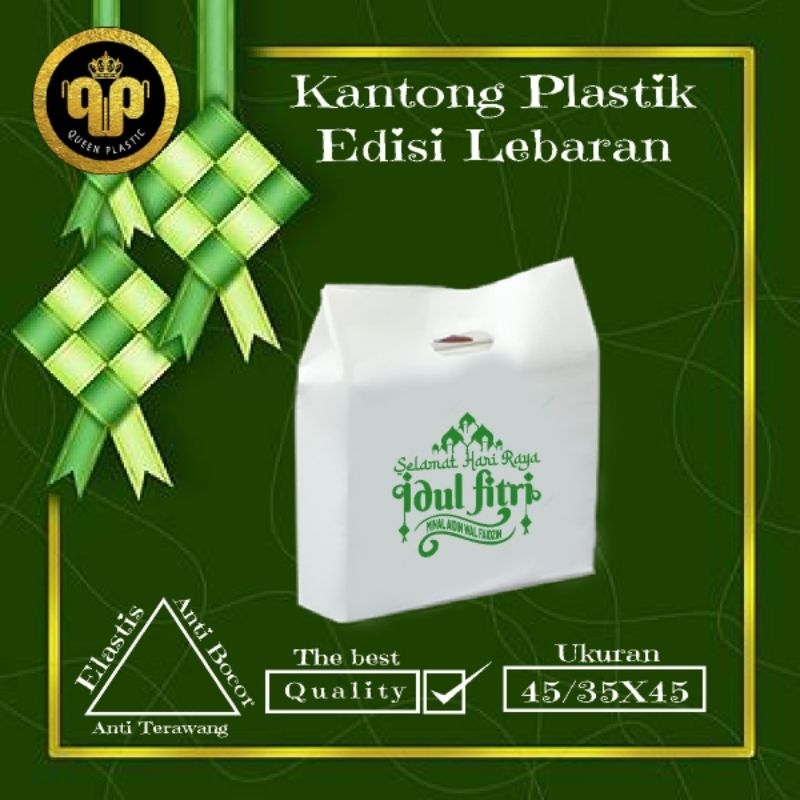 isi 50pcs Kantong Plastik motif idul fitri Kantong plastik baju kantong plastik pakaian gamis abaya