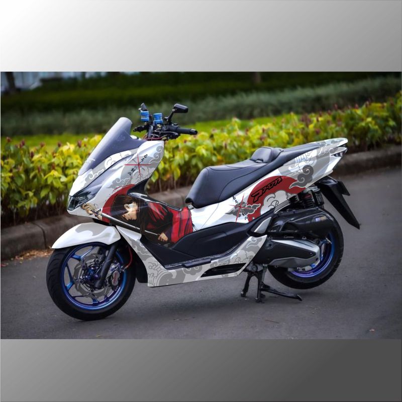 decal stiker variasi Honda PCX 160/150 full body striping decal custom motor Honda pcx