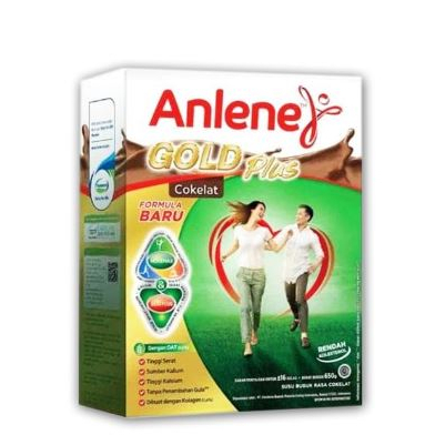 

ANLENE GOLD PLUS 640 GRAM SUSU LANSIA 50+ RASA COKLAT