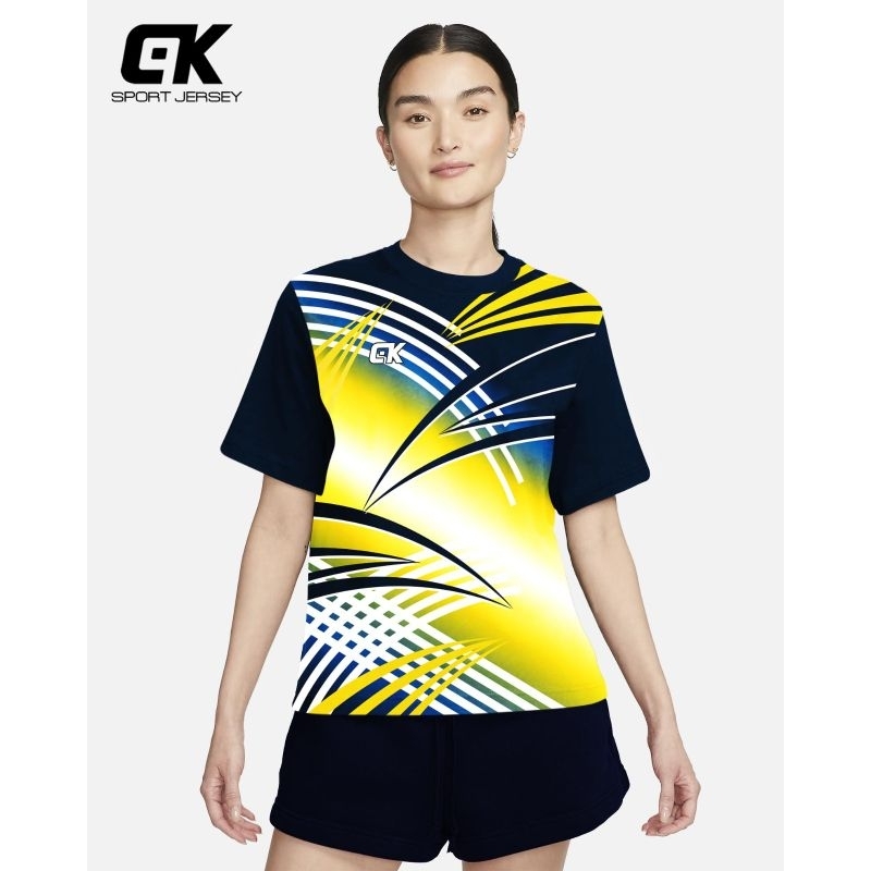 ( Cod ) Terbaru Baju Volly Wanita Baju Senam Wanita Jumbo Premium Badminton Bulutangkis Kaos Running