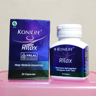Konilife Rilax Botol 30 Kapsul - Meringankan Gangguan Sulit Tidur Insomnia