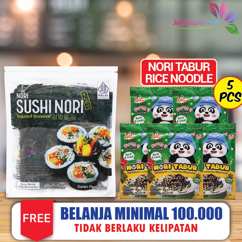 

Fresh Product Sushi Nori HALAL Seaweed Rumput Laut Sushi Untuk Kimbab Gimbab