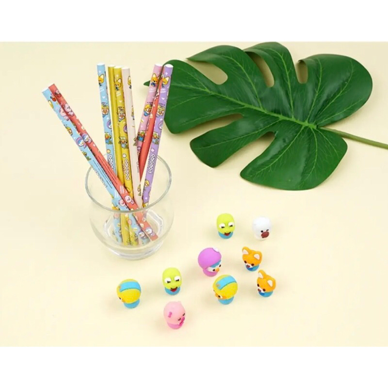 

Ay00! Pororo Mini Figure Pencil B / Pensil dengan Karakter Pororo, Petty, Loopy, Crong, Eddy, dan