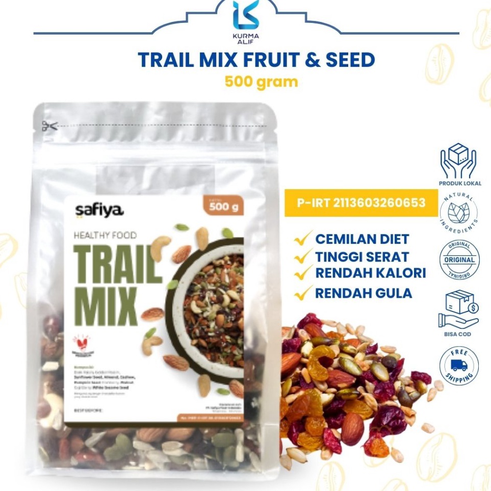 

Belanja Murmer Trail Mix Safiya 5 gr Berry Nut and Seed Original Cemilan Sehat Rasa Enak