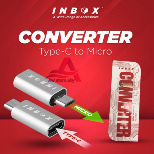 Sambungan Charger/data Converter Usb Type C to micro