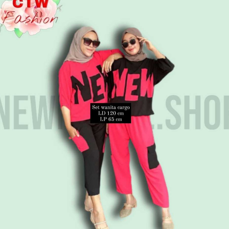 MEGA SALE TERBARU SETELAN WANITA KEKINIAN CARGO ONE SET WANITA CARGO SETELAN DEWASA SETELAN OOTD SET