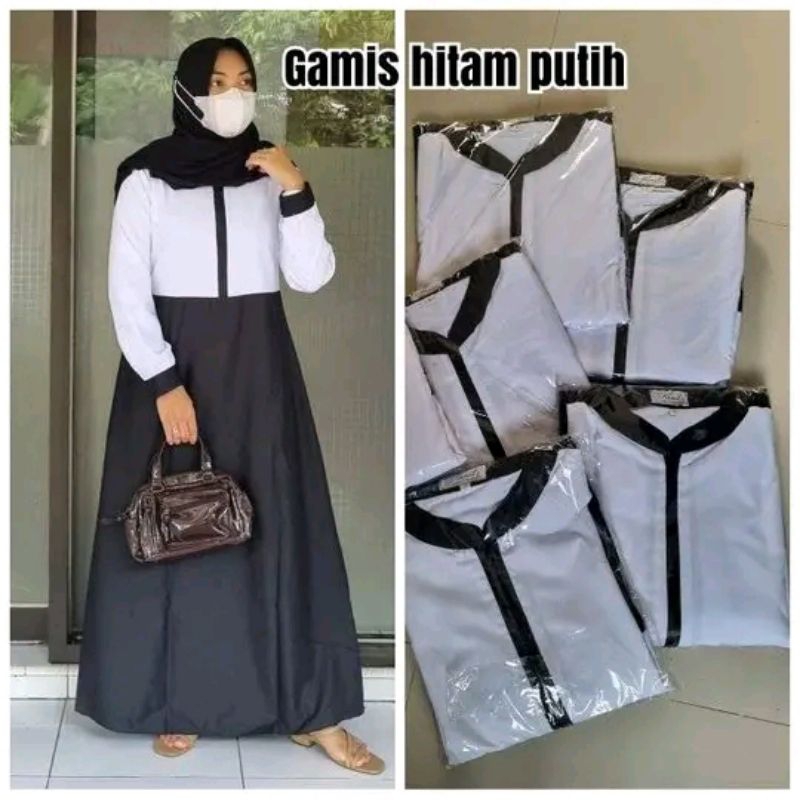Gamis PNS (Hitam putih & Pramuka)
