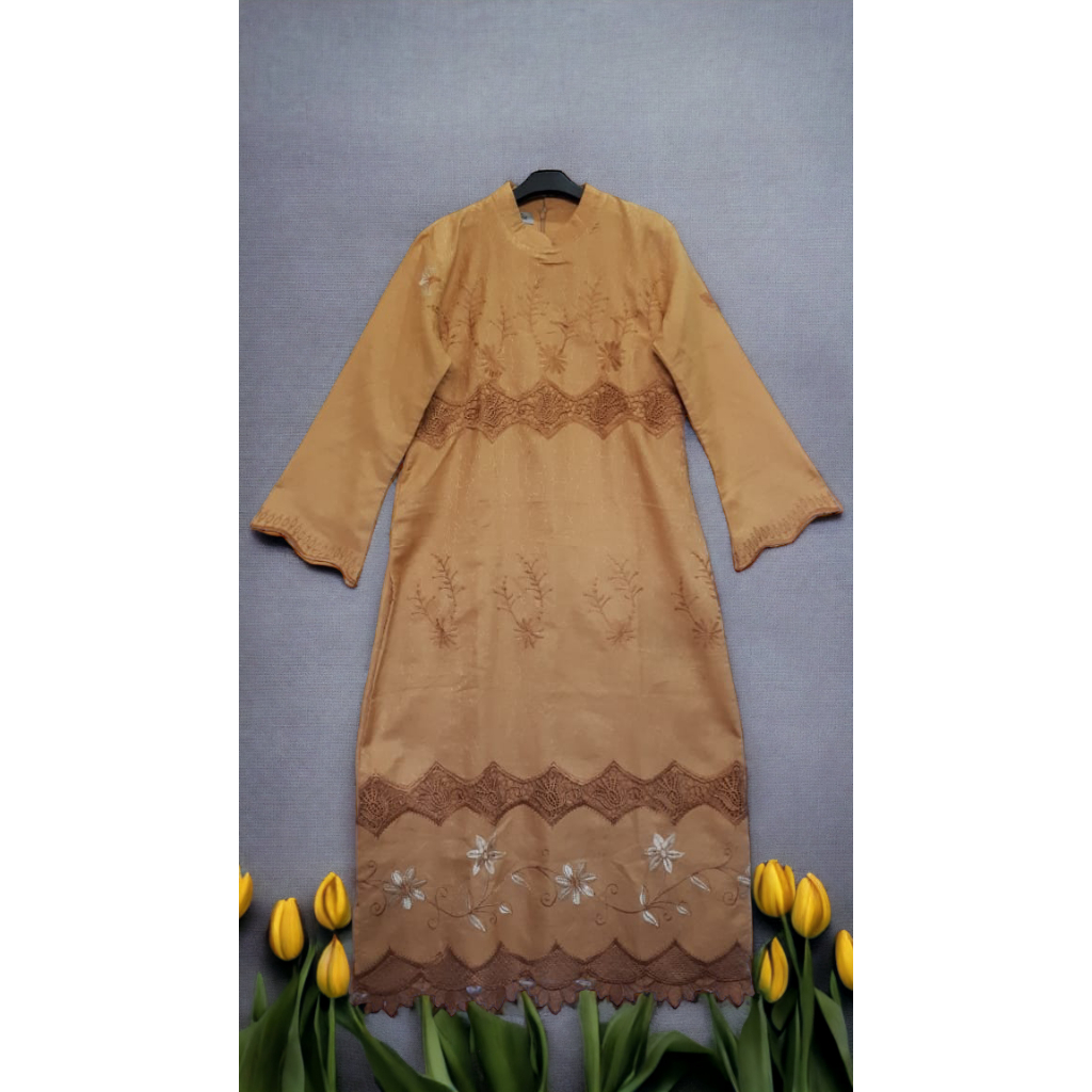 GAMIS PESTA BORDIR PREMIUM LD 110 PB 133 MANTAN TERINDAH