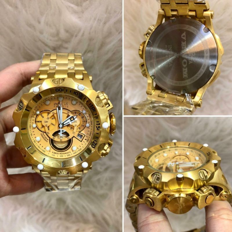 Jam tangan pria INVICTA VENOM CRONO 52MM FULLGOLD LIMITED EDITION
