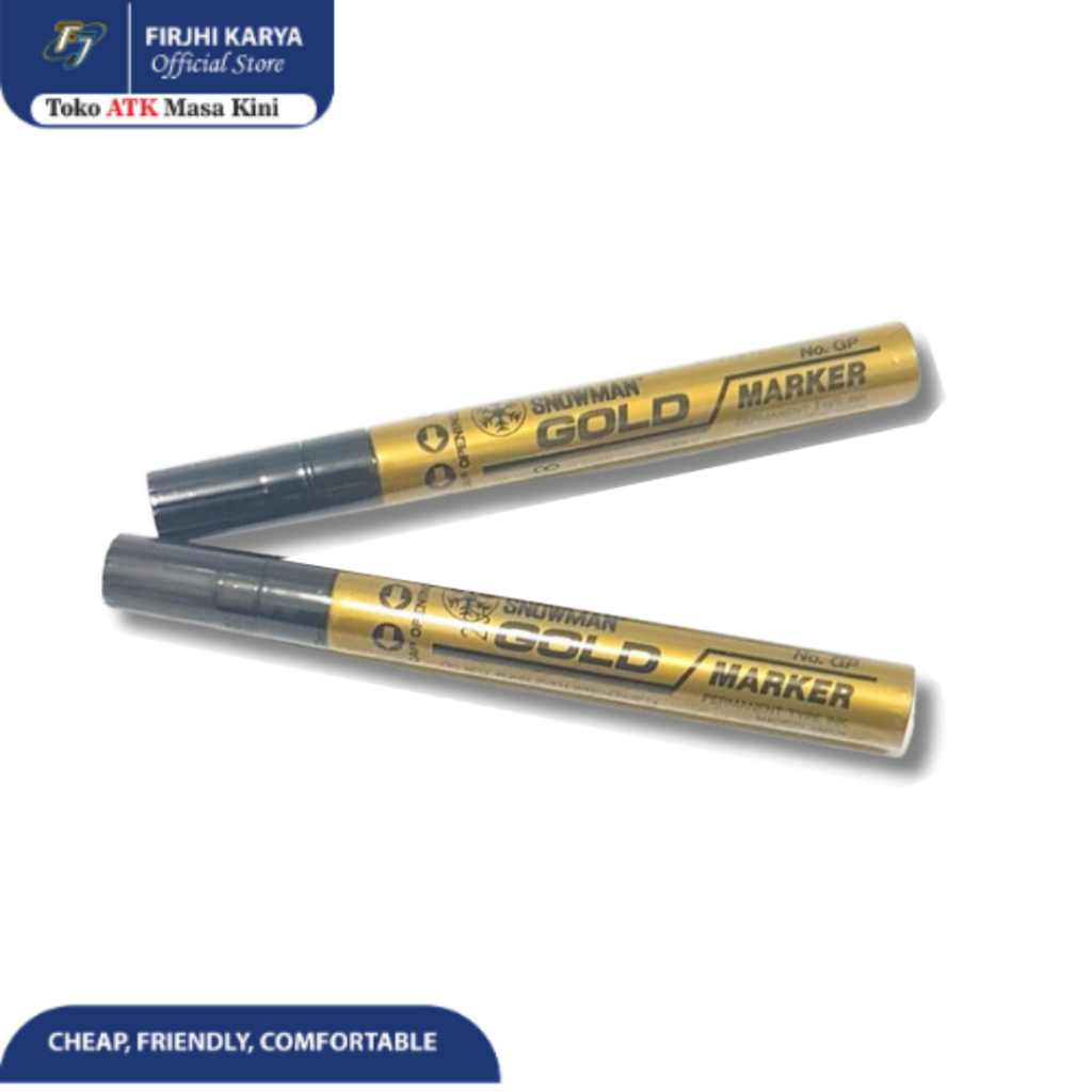 

Spidol Gold Permanen Snowman Paint Marker
