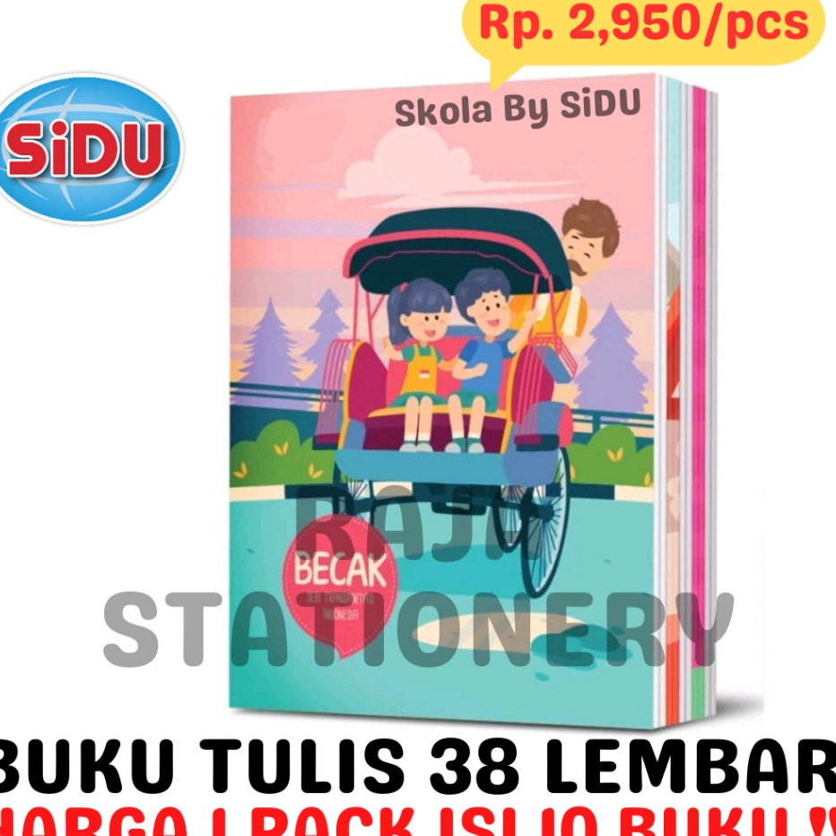 

BUKU TULIS 38 LEMBAR GARIS A5 SKOLA BY SiDU NOTEBOOK SKOLA BY SINAR DUNIA 1PCS