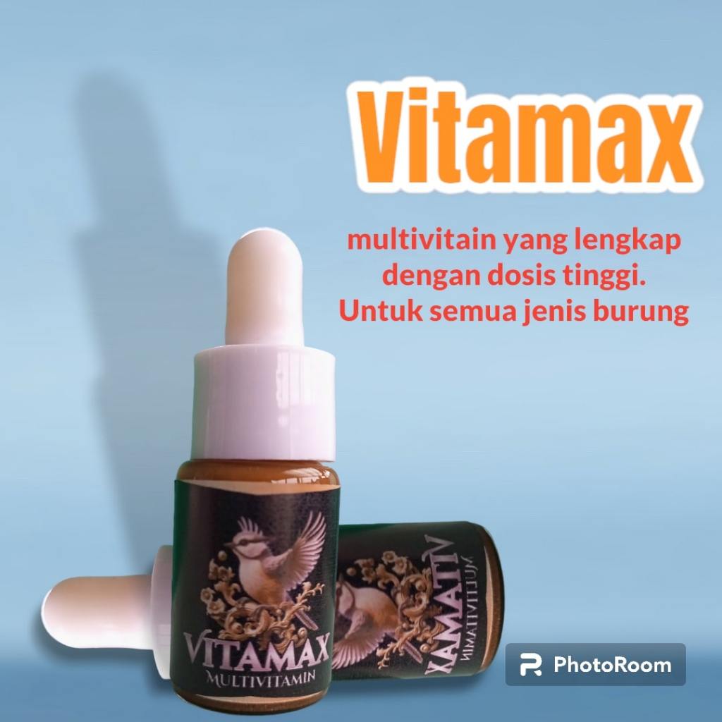 VITAMAX Formula Herbal  Vitamin Penggacor Burung Murai Lovebird Kacer Kenari Multivitamin Herbal Bur
