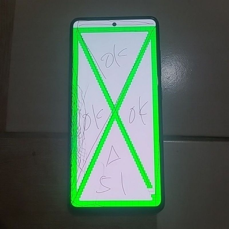 LCD samsung A51 original copotan minus retak glass normal