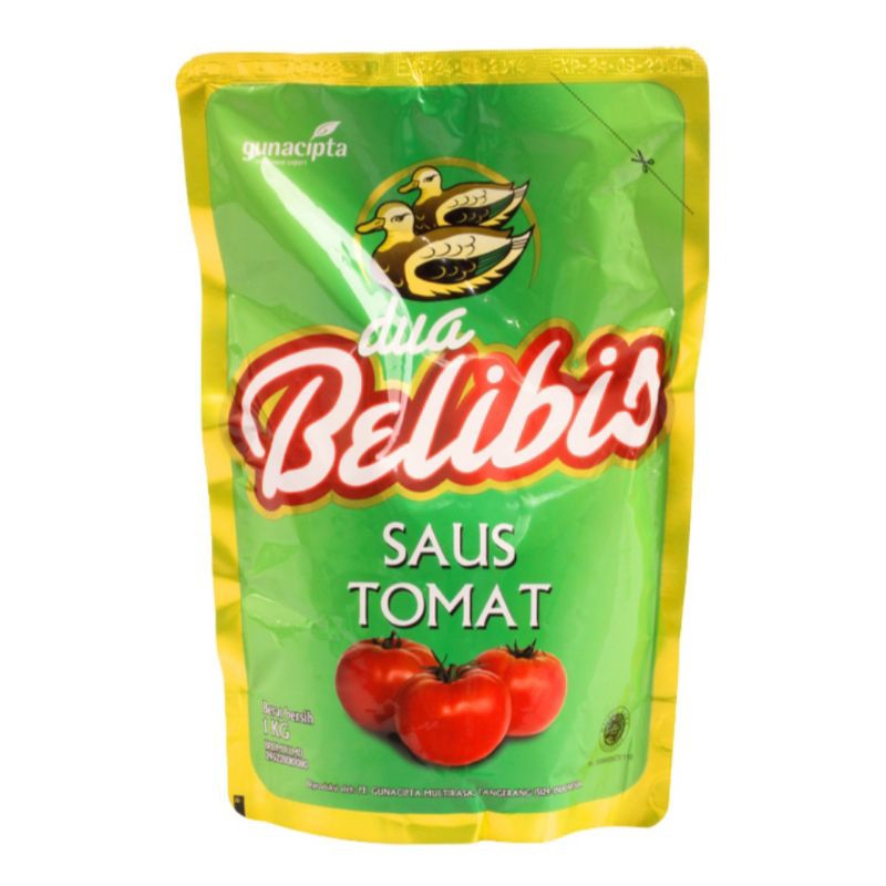 

Dua belibis saus tomat pouch 1 kg