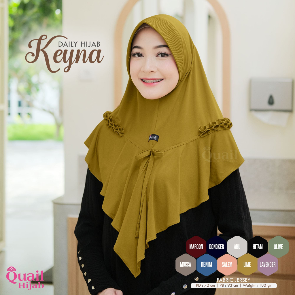 Quail Hijab - KEYNA DAILY HIJAB ORI QUAIL