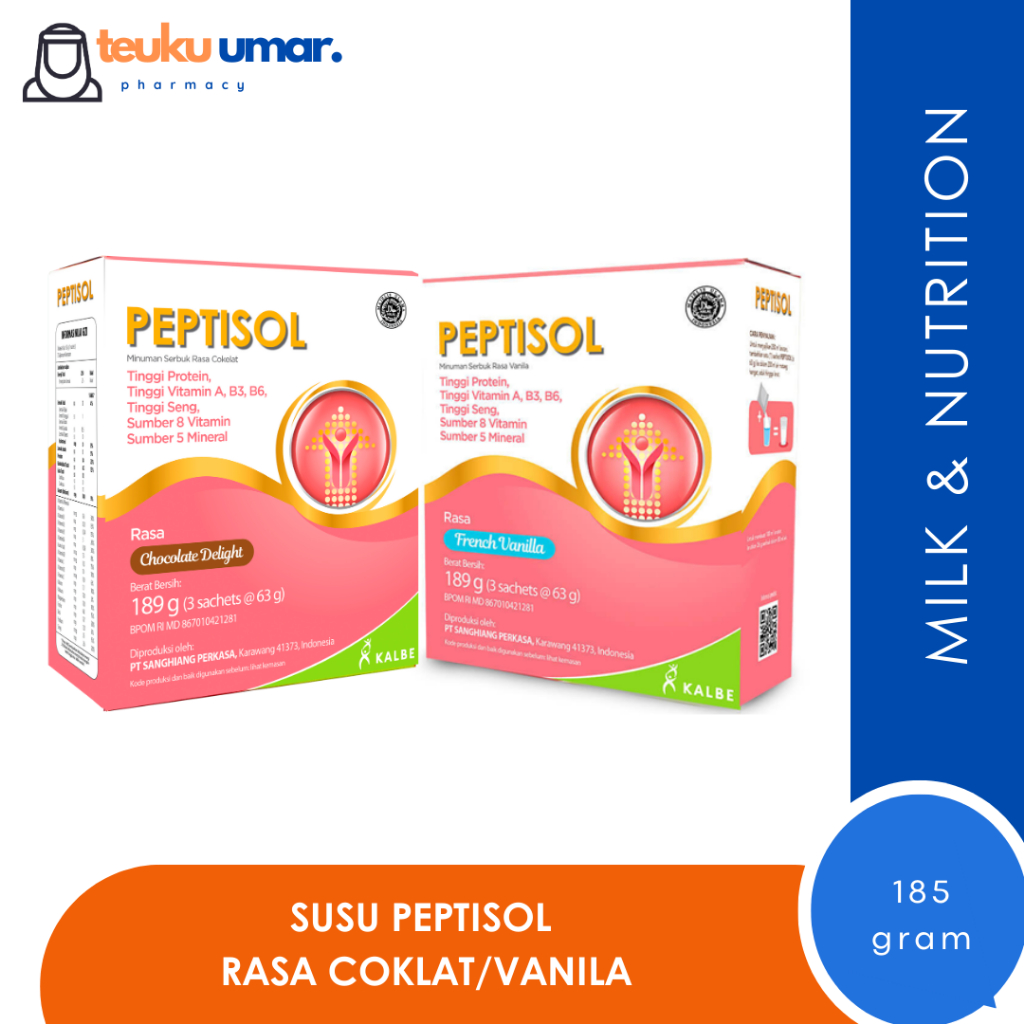 

[Susu] Peptisol Rasa Coklat dan Vanila 189 gram