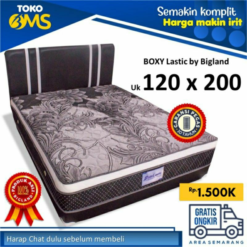 Multibed Springbed Box Lastic by Bigland Semarang ukuran 120x200 Toko Bms Murah inul