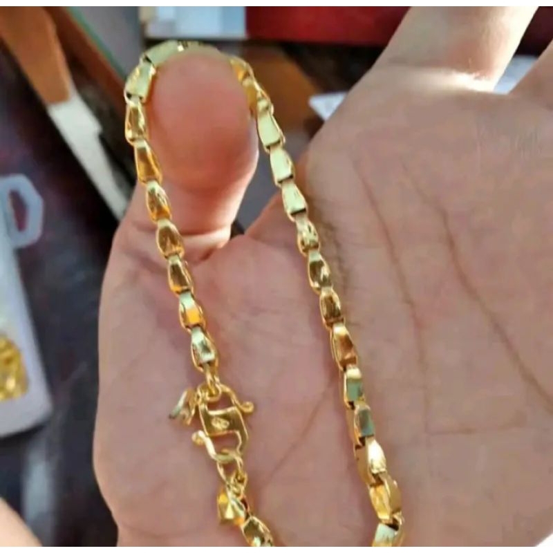 gelang padi lapisan emas asli 100% imfor hongkong