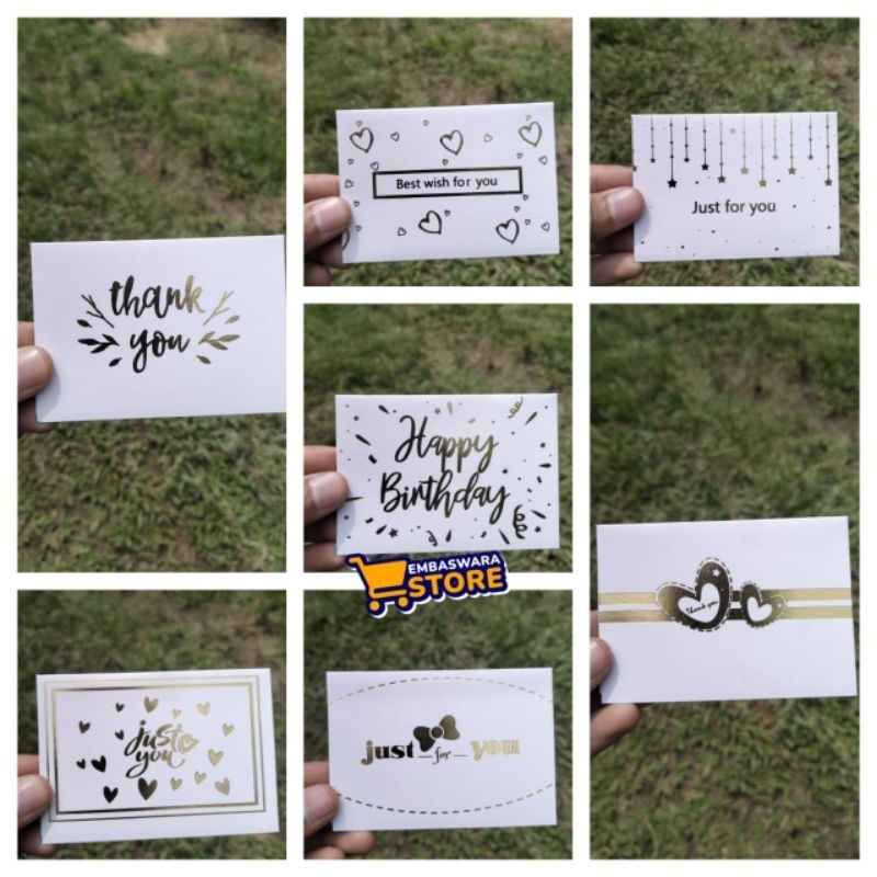 Kartu Ucapan Tambahan Kado by Embaswara Store Palembang