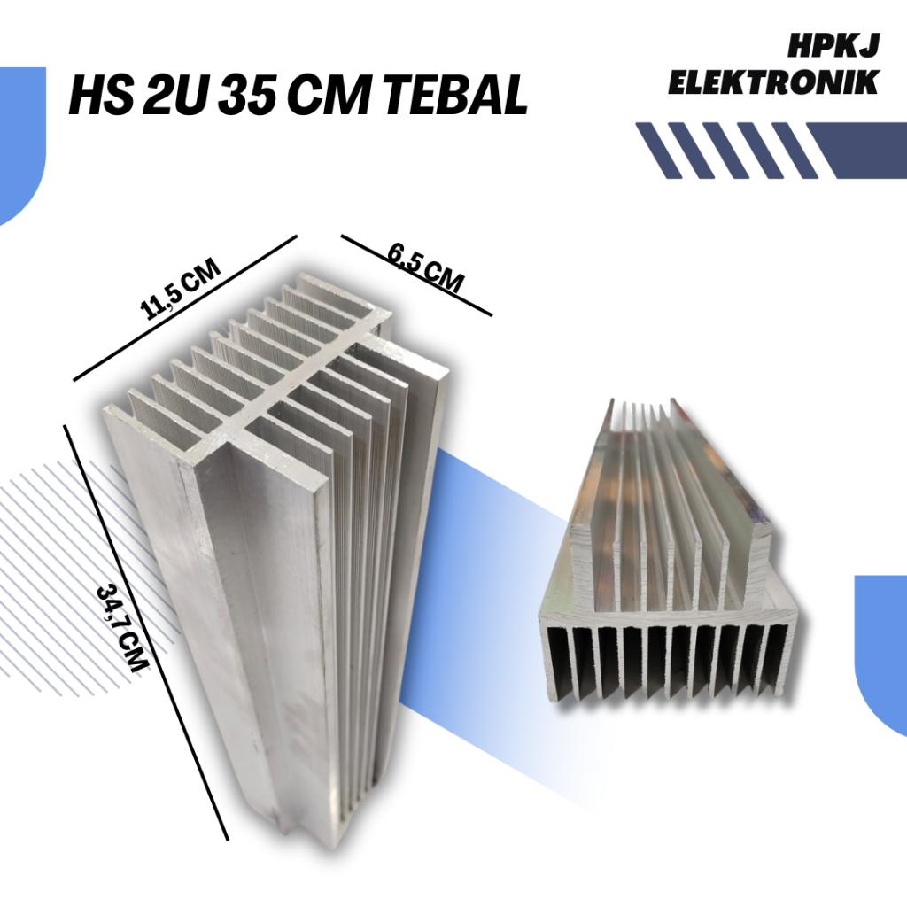 PENDINGIN HEATSINK 2U 35CM TEBAL pendingin hs built up 2 u 35cm