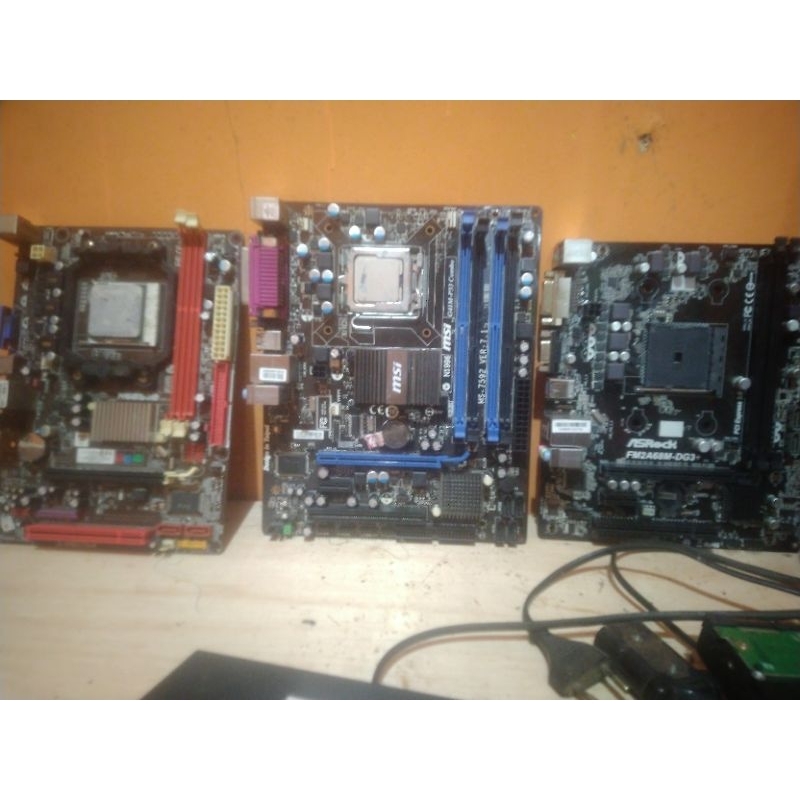 motherboard minusan + processornya