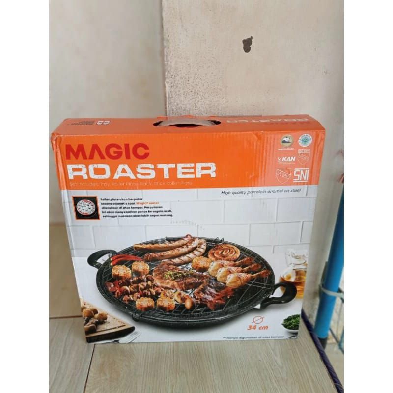 PANCI GRILL MAGIC ROASTER/ALAT PANGGANG TEFLON/PANGGANGAN PUTAR